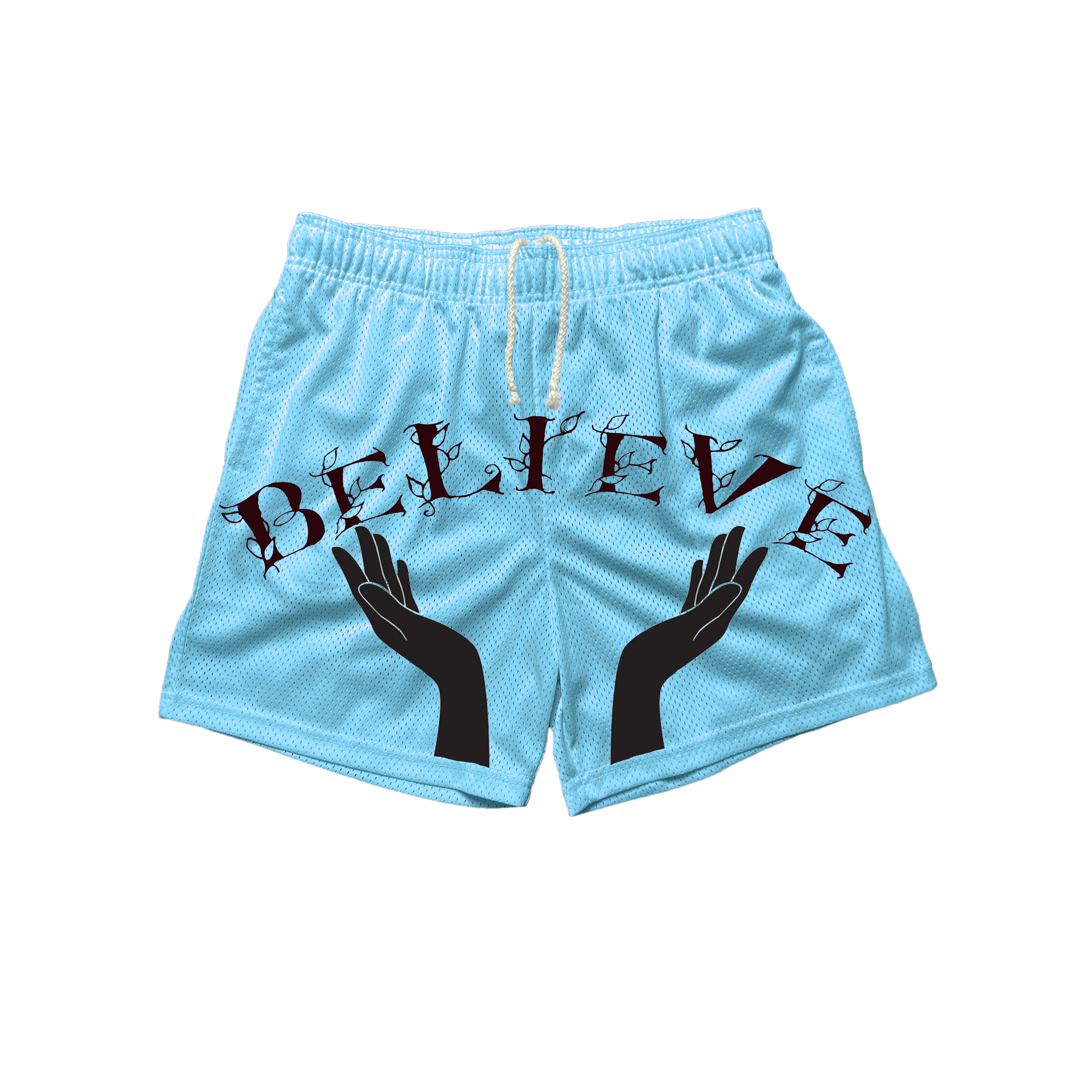 Cherry Blossom Believe athletic shorts